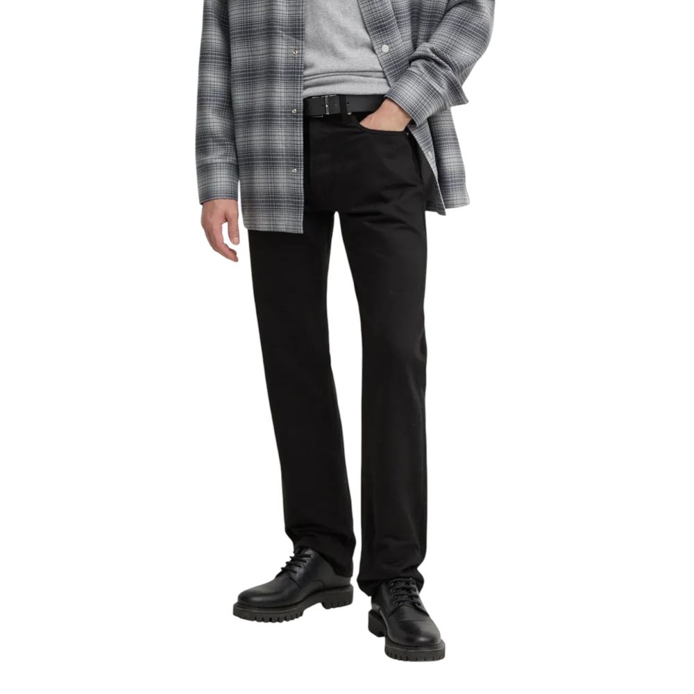 Calvin Klein Jeans Black Cotton Relaxed Fit Jean